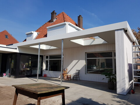Moderne particuliere gerealiseerde veranda