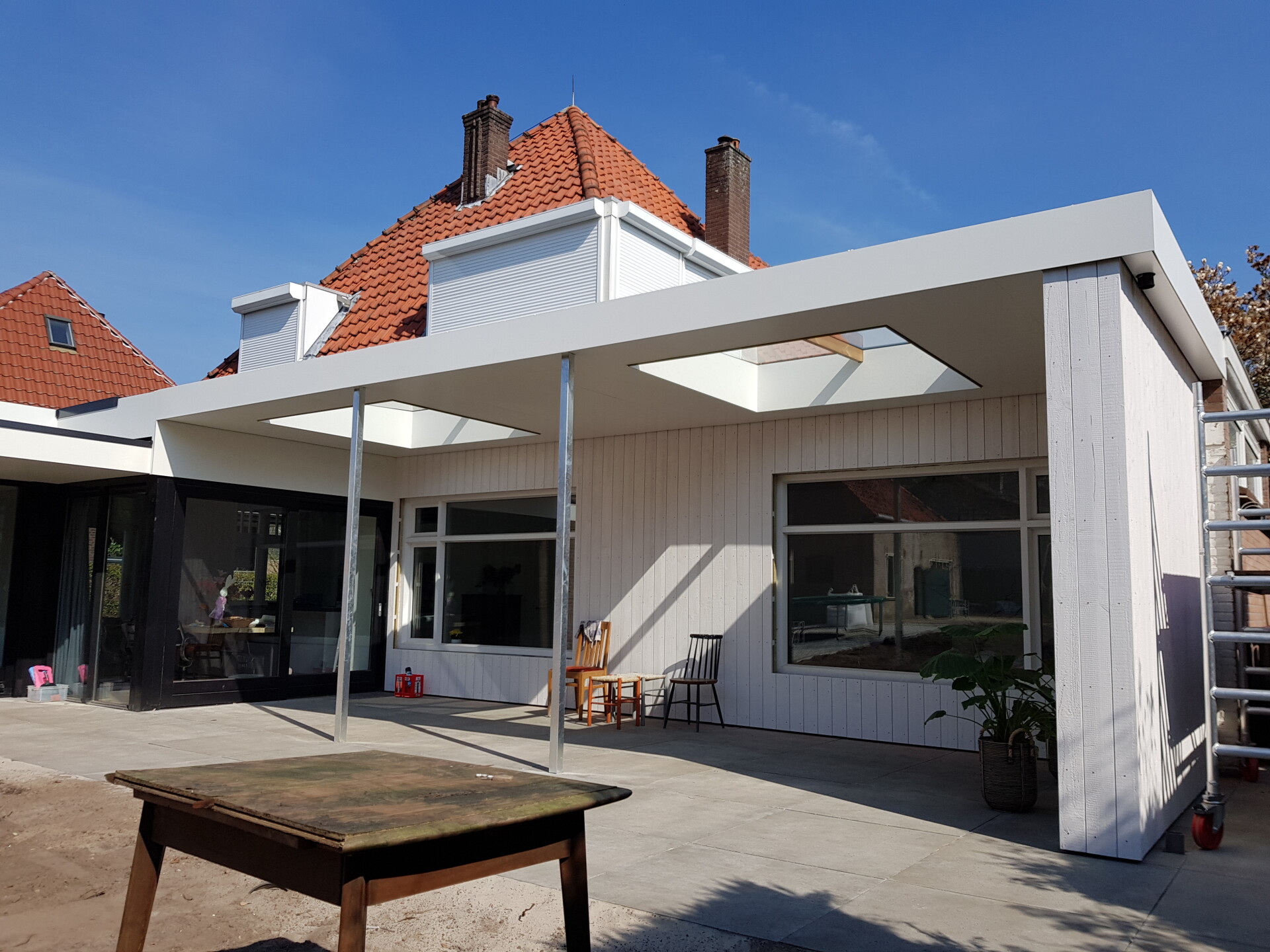 Moderne particuliere gerealiseerde veranda